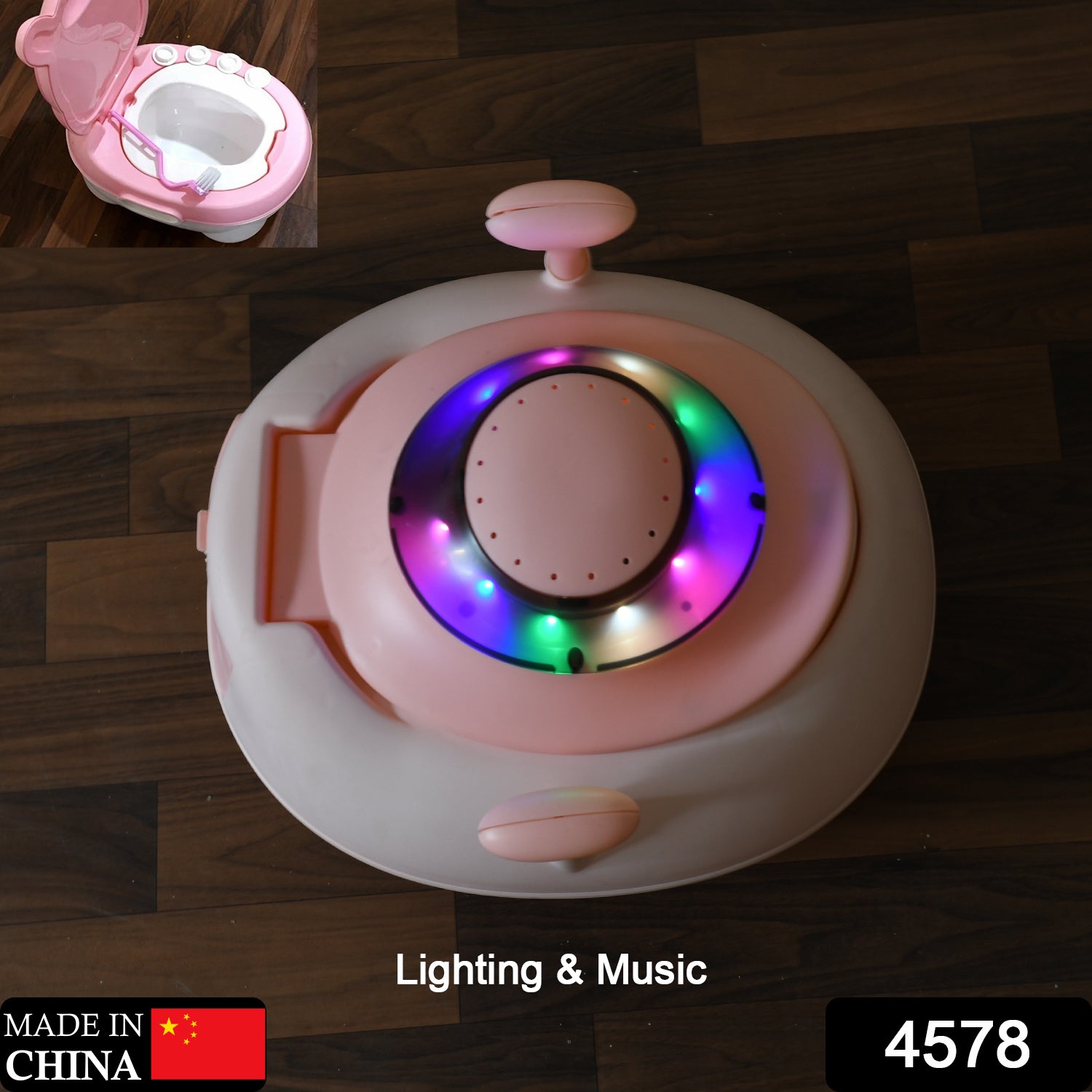 4578 BABY PORTABLE LIGHTING & MUSIC TOILET, BABY POTTY TRAINING SEAT BABY POTTY CHAIR FOR TODDLER BOYS GIRLS POTTY SEAT FOR 1+ YEAR CHILD 4578 BABY PORTABLE LIGHTING & MUSIC TOILET, BABY POTTY TRAINING SEAT BABY POTTY CHAIR FOR TODDLER BOYS GIRLS POTTY SEAT FOR 1+ YEAR CHILD